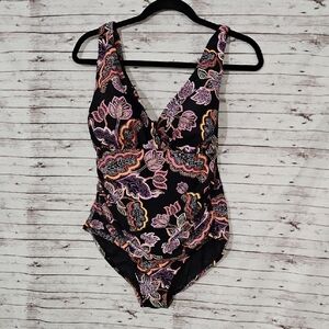 Floral Patterned Womens One Piece Swimsuit